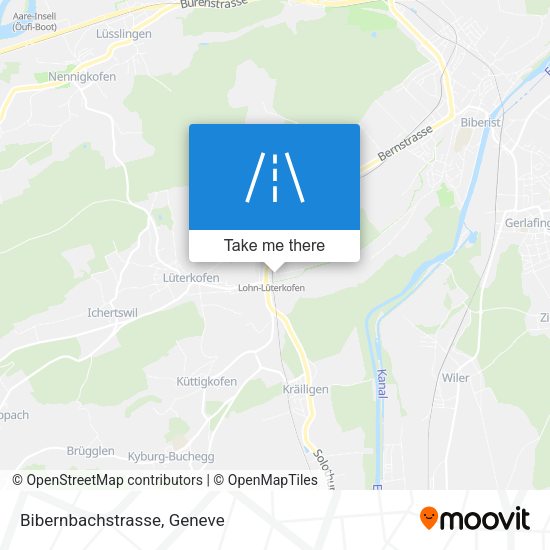 Bibernbachstrasse map