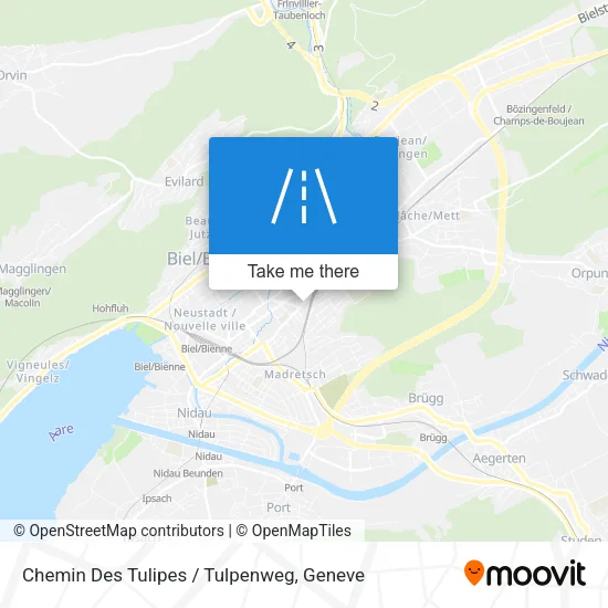 Chemin Des Tulipes / Tulpenweg plan