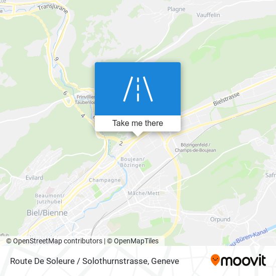 Route De Soleure / Solothurnstrasse plan