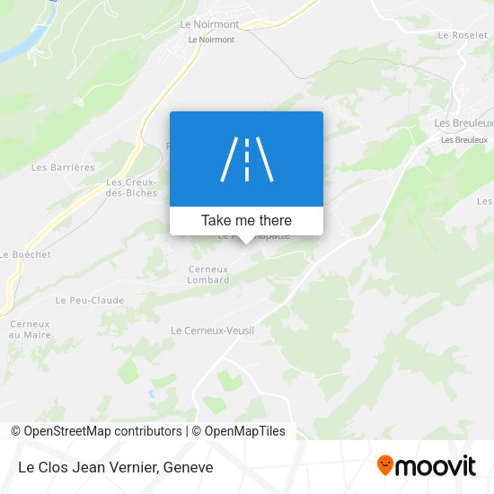 Le Clos Jean Vernier map