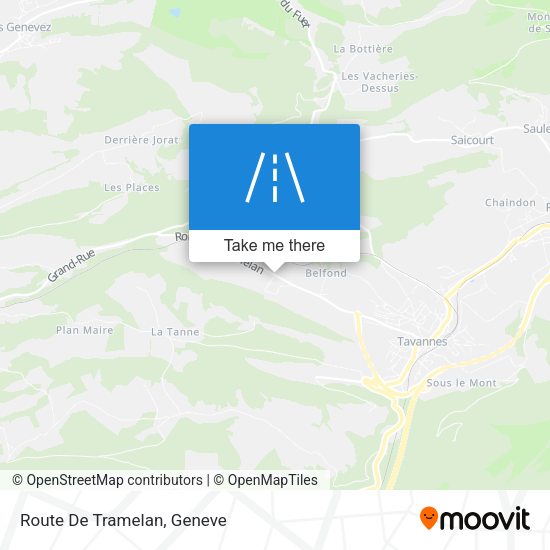 Route De Tramelan map