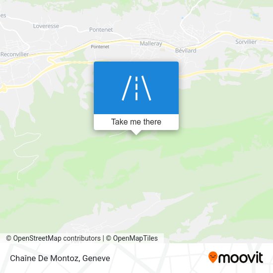 Chaîne De Montoz map