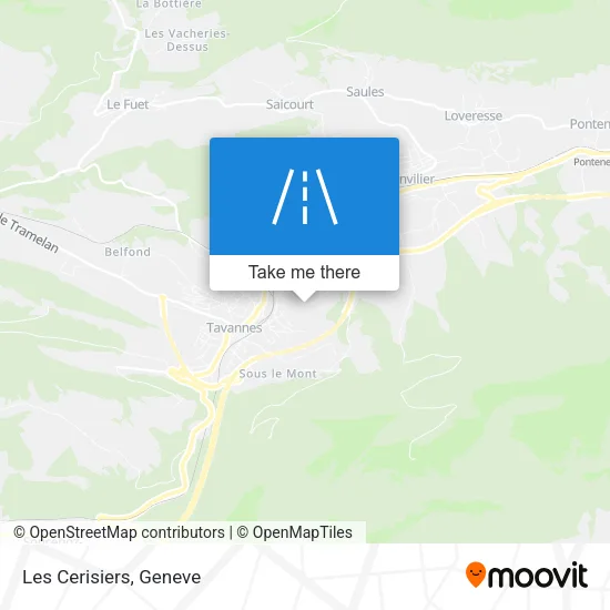 Les Cerisiers map