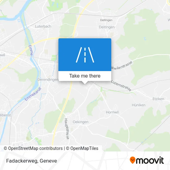 Fadackerweg map