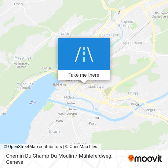 Chemin Du Champ-Du-Moulin / Mühlefeldweg map