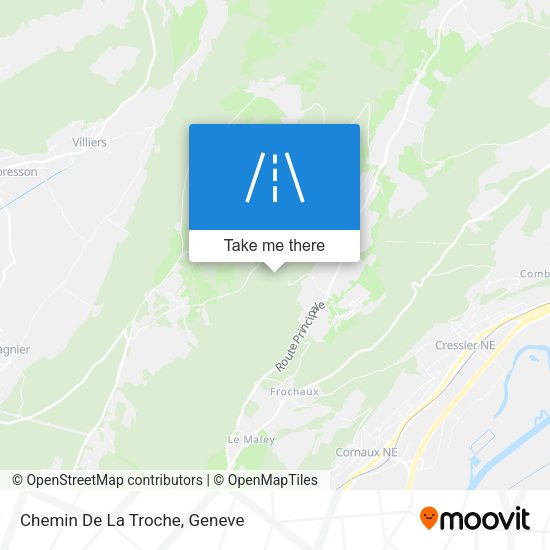 Chemin De La Troche map