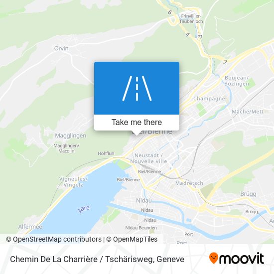 Chemin De La Charrière / Tschärisweg map