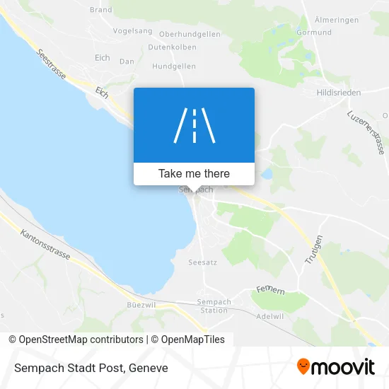 Sempach Stadt Post map
