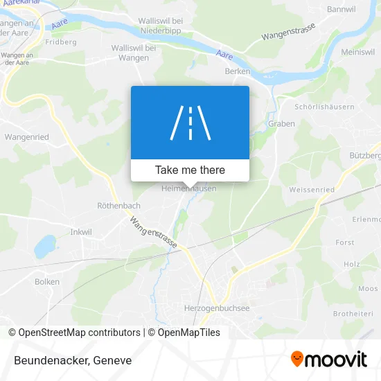 Beundenacker map