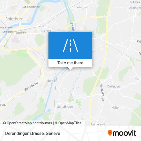 Derendingenstrasse map