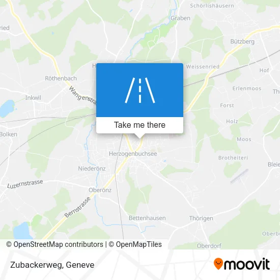 Zubackerweg map