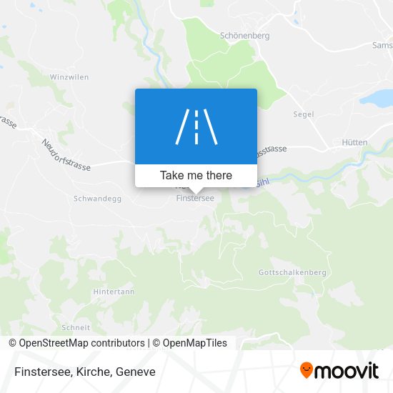 Finstersee, Kirche map