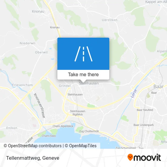 Tellenmattweg map