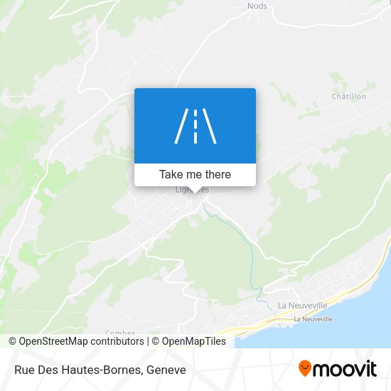 Rue Des Hautes-Bornes map