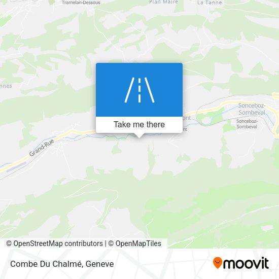 Combe Du Chalmé map