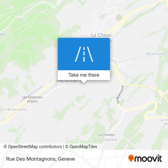Rue Des Montagnons map