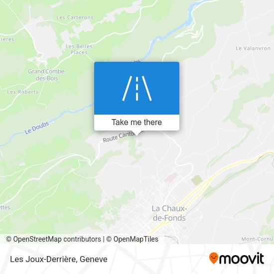 Les Joux-Derrière map