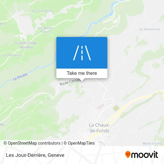Les Joux-Derrière map