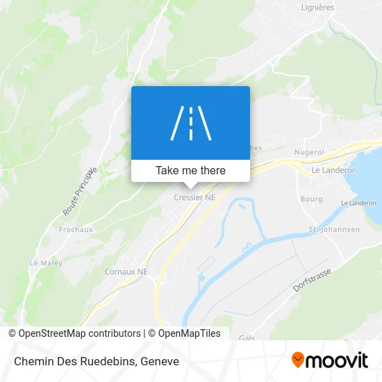 Chemin Des Ruedebins map