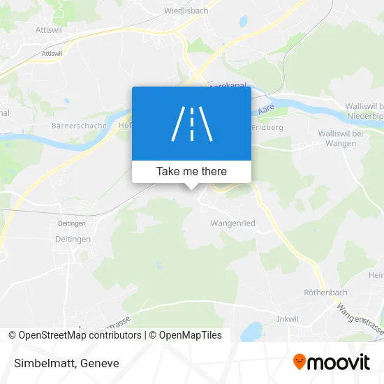 Simbelmatt map
