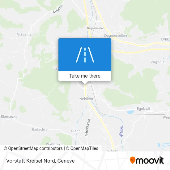 Vorstatt-Kreisel Nord map