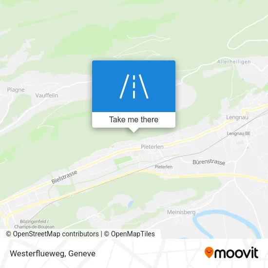 Westerflueweg map