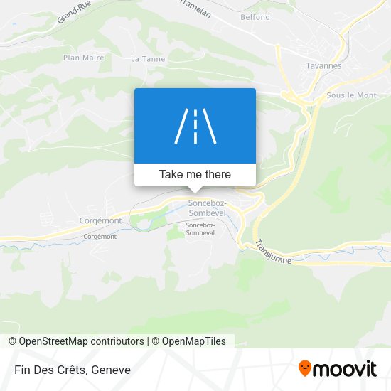 Fin Des Crêts map