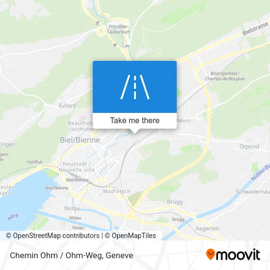 Chemin Ohm / Ohm-Weg map