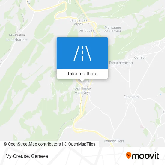 Vy-Creuse map