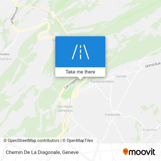 Chemin De La Diagonale map