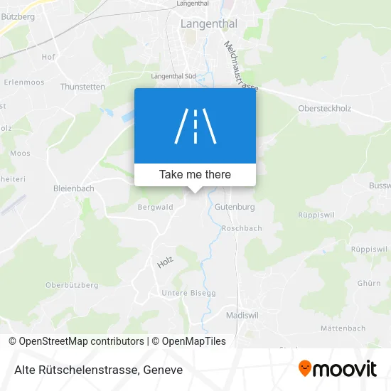 Alte Rütschelenstrasse map