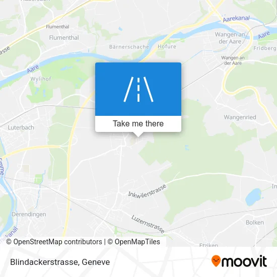 Blindackerstrasse map