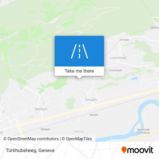 Türlihubelweg map