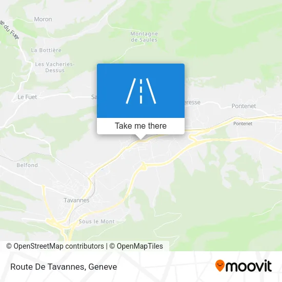 Route De Tavannes map