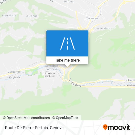 Route De Pierre-Pertuis map
