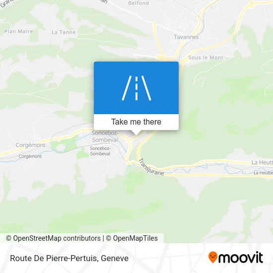 Route De Pierre-Pertuis plan