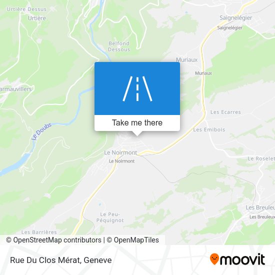 Rue Du Clos Mérat map