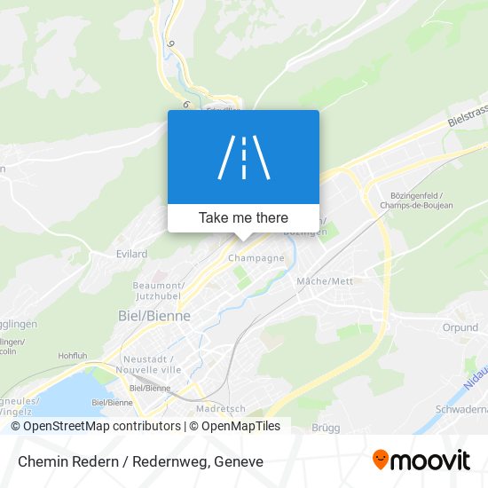 Chemin Redern / Redernweg map