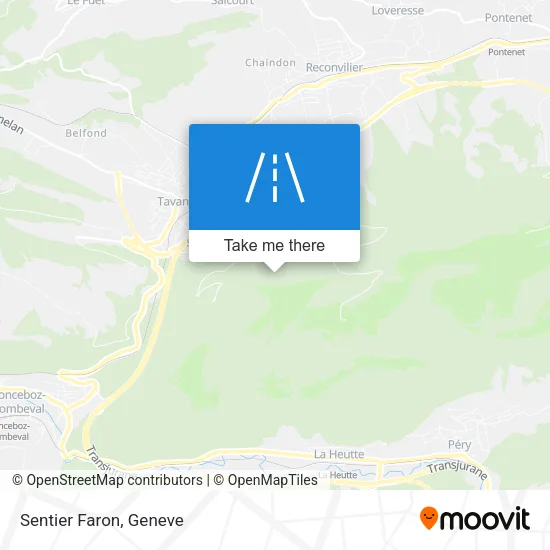 Sentier Faron map
