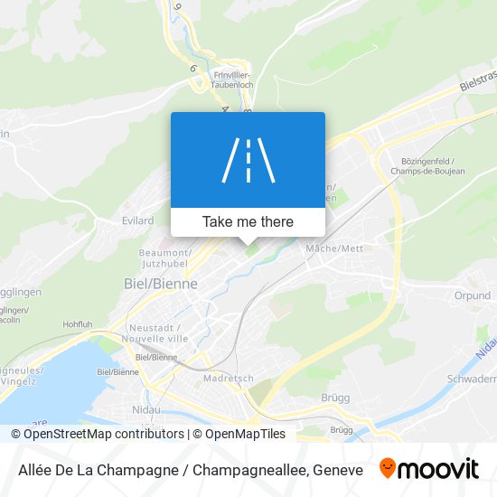 Allée De La Champagne / Champagneallee Karte