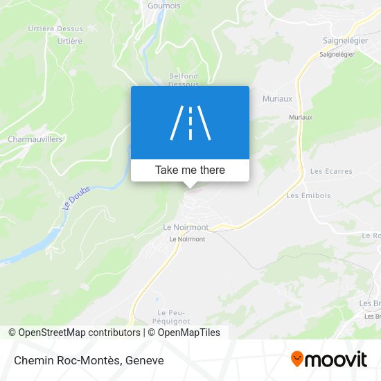 Chemin Roc-Montès map