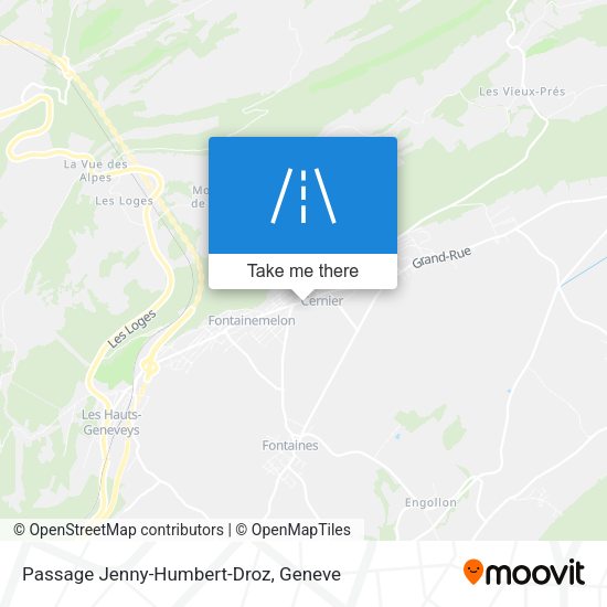 Passage Jenny-Humbert-Droz map