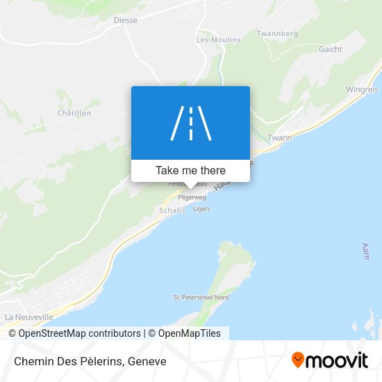 Chemin Des Pèlerins map