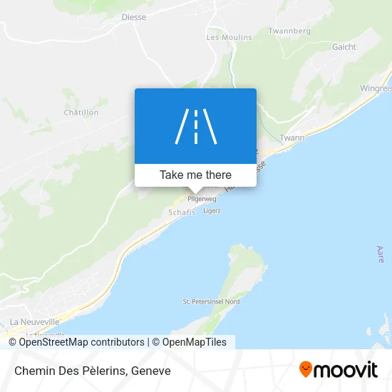 Chemin Des Pèlerins map