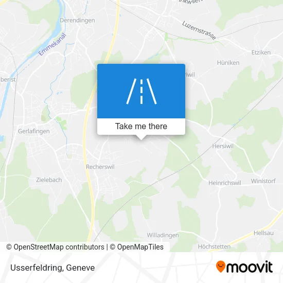 Usserfeldring map