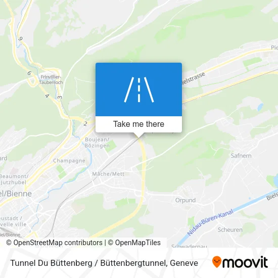 Tunnel Du Büttenberg / Büttenbergtunnel map