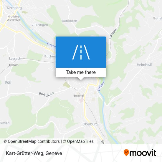Kart-Grütter-Weg map