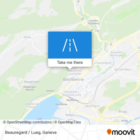 Beauregard / Lueg map