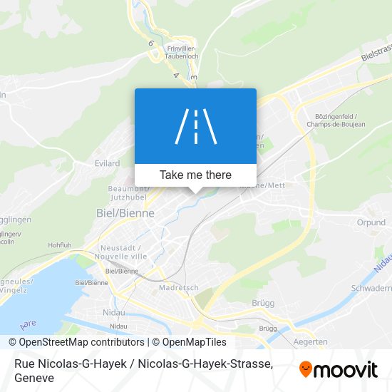 Rue Nicolas-G-Hayek / Nicolas-G-Hayek-Strasse map