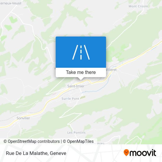 Rue De La Malathe map
